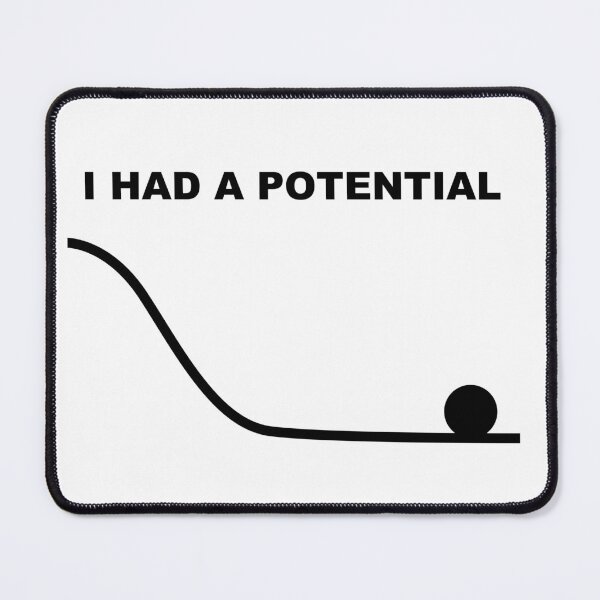 Item preview, I Had Potential – Funny Sarcastic Typography Design designed and sold by StudioAyinla.