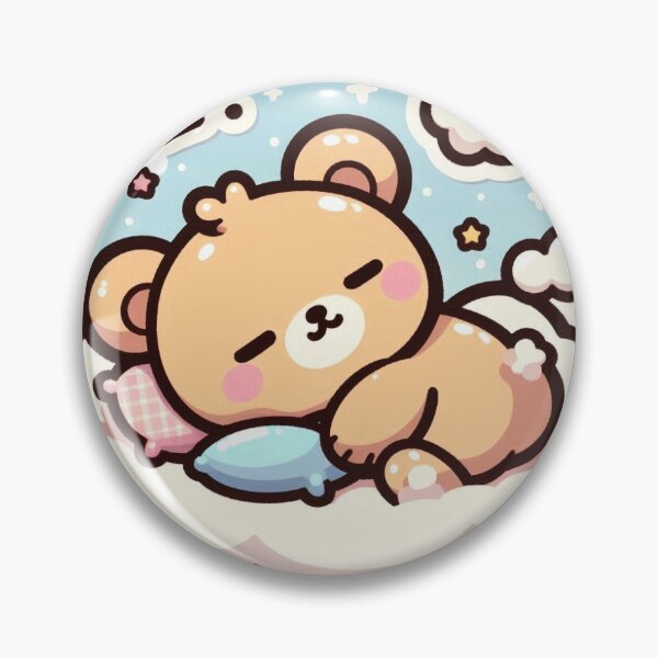 Item preview, Kawaii Nap Is Life Bear Sticker designed and sold by PastelPawsArt.