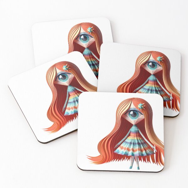 Item preview, Geometric Cyclops Girl  designed and sold by unboxedbyJuls.