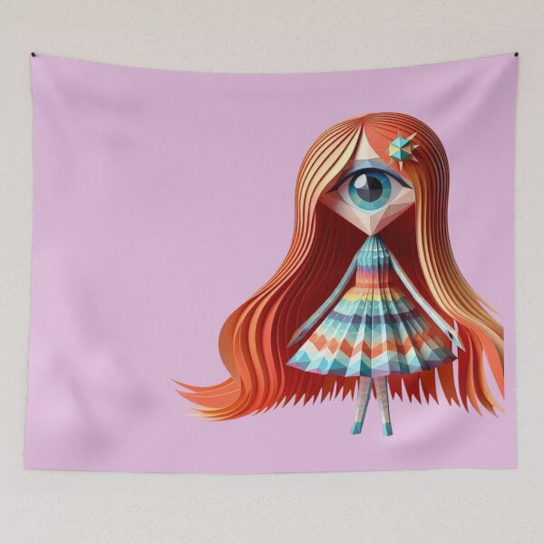 Item preview, Geometric Cyclops Girl  designed and sold by unboxedbyJuls.