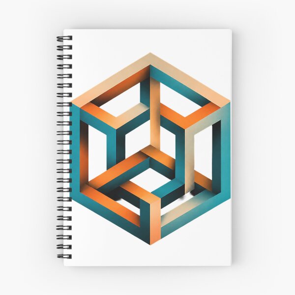 Item preview, Retro Impossible Cube Optical Illusion  designed and sold by Jaideep Walia.