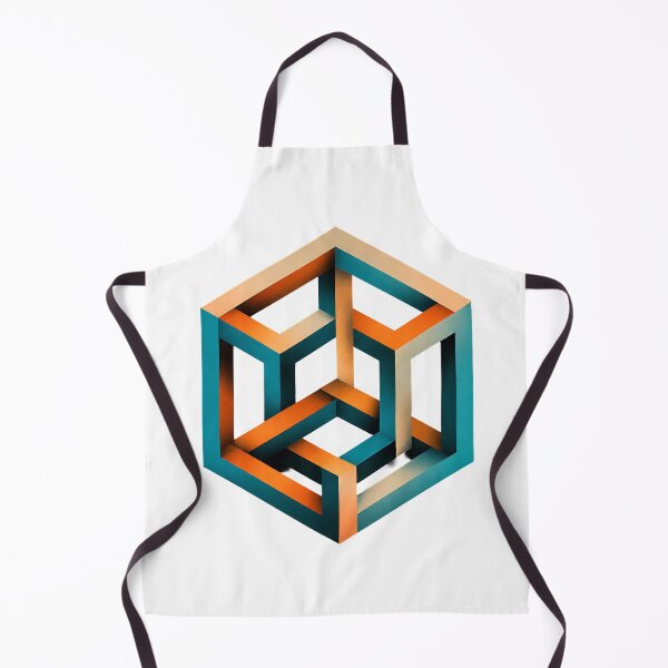 Item preview, Retro Impossible Cube Optical Illusion designed and sold by Jaideep Walia.