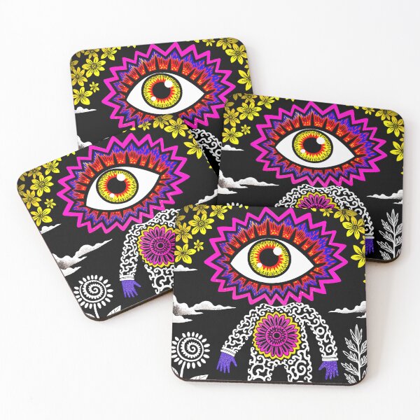 Item preview, Creepy Cute Eye Creature - Surreal Eye Head - Weird Art designed and sold by QQQueen.