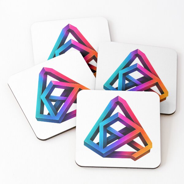 Item preview, Neon Impossible Triangle Optical Illusion designed and sold by Jaideep Walia.