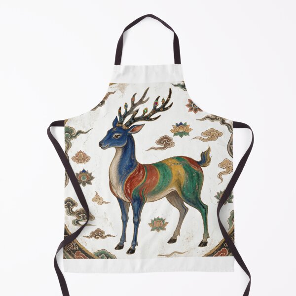 Item preview, Nine-Colored Deer - Dunhuang Mural Art designed and sold by Enchanting East.