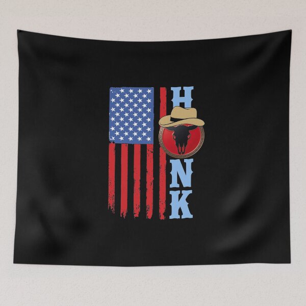 Item preview, Vintage Hank Cowboy USA Flag Gift designed and sold by gear-posters.
