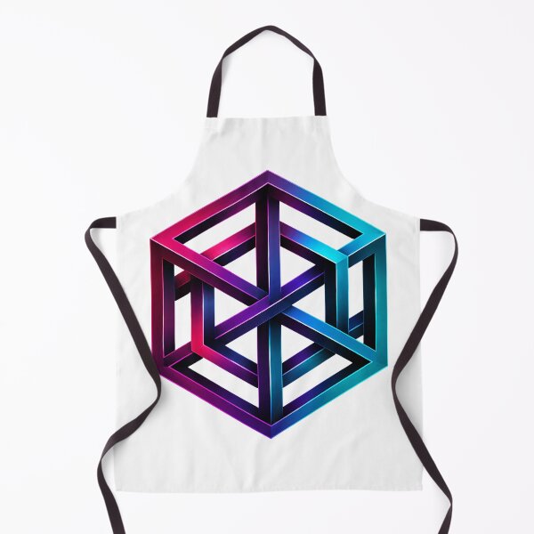 Item preview, Neon Impossible Hexagon Optical Illusion designed and sold by Jaideep Walia.
