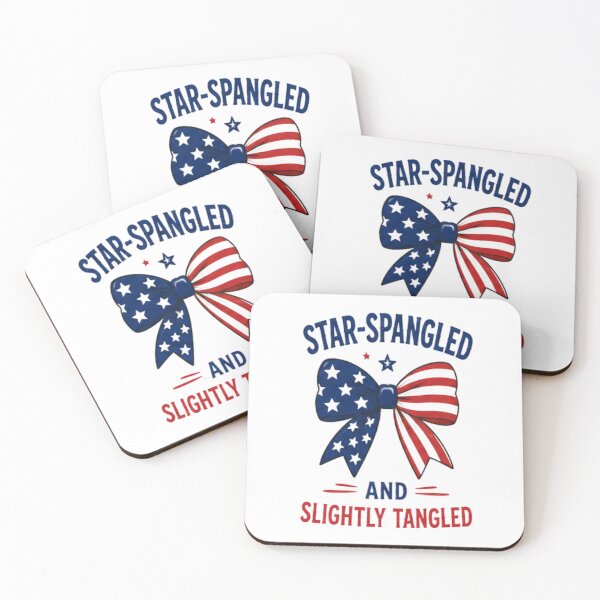 Item preview, Star spangled & Slightly tangled- patriotic design designed and sold by RahRahsCreation.