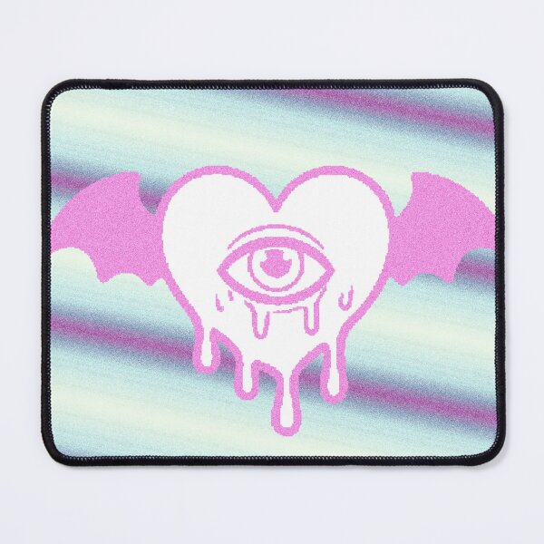 Item preview, Melted Heart Eye Bat Wings Pastel Goth designed and sold by AstronautMerch.