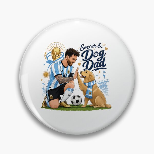 Item preview, Messi Argentina Golden Retriever Dog Dad Kawaii World Cup 2026 designed and sold by Ashley critters.