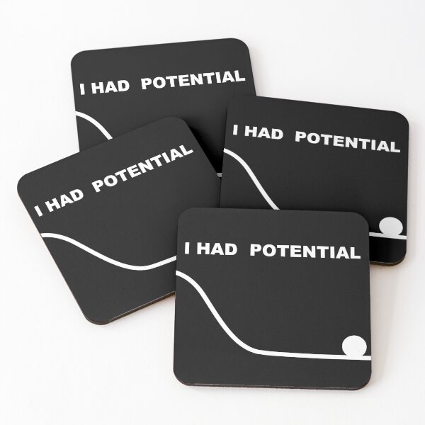 Item preview, I Had Potential – Funny Sarcastic Typography Design designed and sold by StudioAyinla.