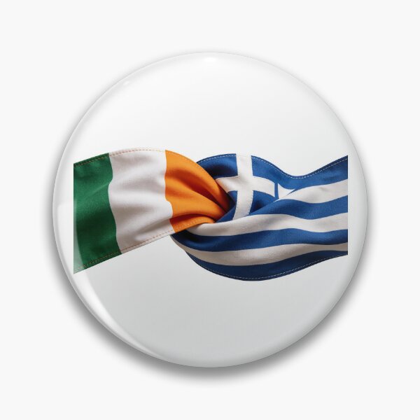 Item preview, Ireland and Greece Flags Entwined designed and sold by TirConnaill.