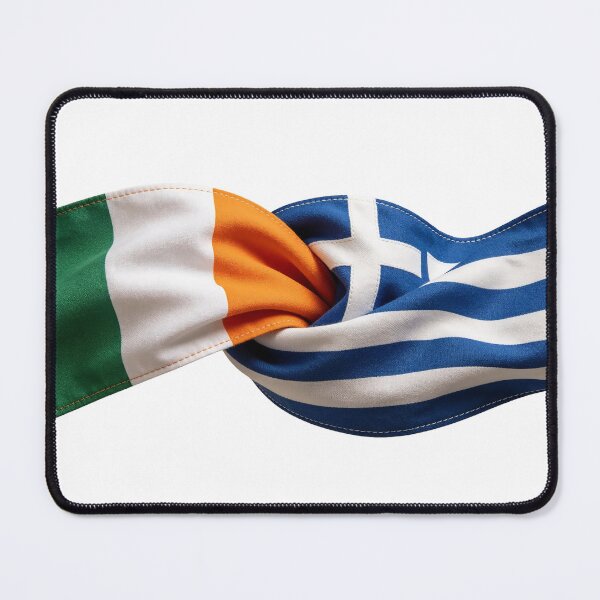 Item preview, Ireland and Greece Flags Entwined designed and sold by TirConnaill.