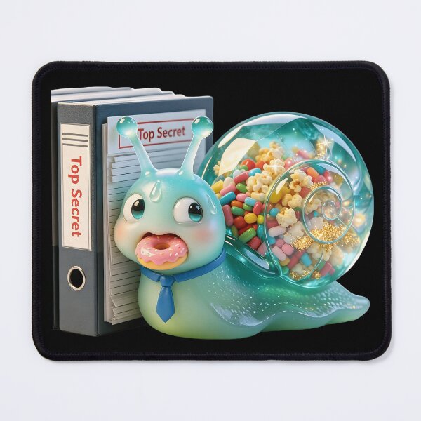 Item preview, Emerald Snail - Office Snack Thief: The Top Secret Donut designed and sold by ABYSSLAB.