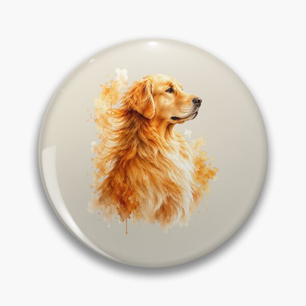 Item preview, Golden Retriever Watercolor Art Print | Majestic Dog Profile Portrait | Dog Lover Wall Decor designed and sold by Panom Suavichien.