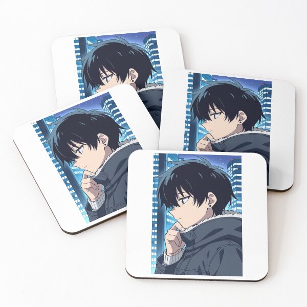 Item preview, Portrait - Anime dreamy man urban night background designed and sold by AnimeShin.