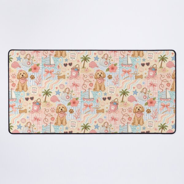 Item preview, Pink Coastal Dog Mom Summer Beach Aesthetic designed and sold by Sasikharn.