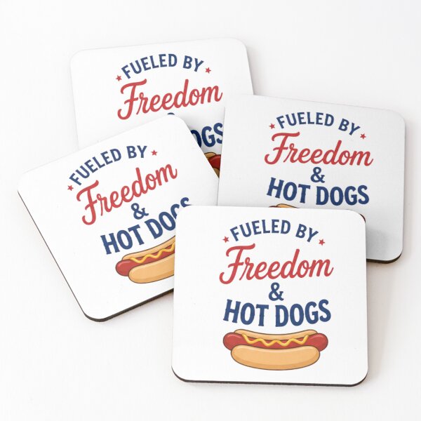 Item preview, Fueled by freedom & hot dogs- patriotic design designed and sold by RahRahsCreation.