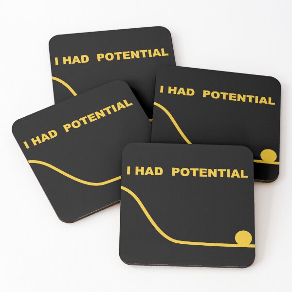 Item preview,  I Had Potential – Funny Sarcastic Typography Design designed and sold by StudioAyinla.