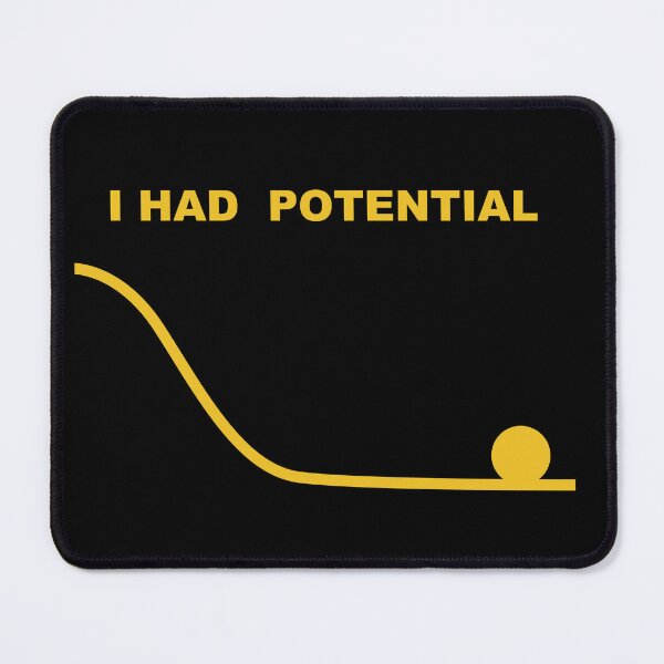 Item preview, I Had Potential – Funny Sarcastic Typography Design designed and sold by StudioAyinla.