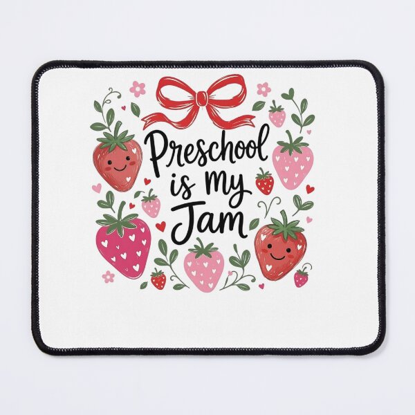 Item preview, Teacher Preschool is My Jam Strawberry First Day of School designed and sold by clothesy7.
