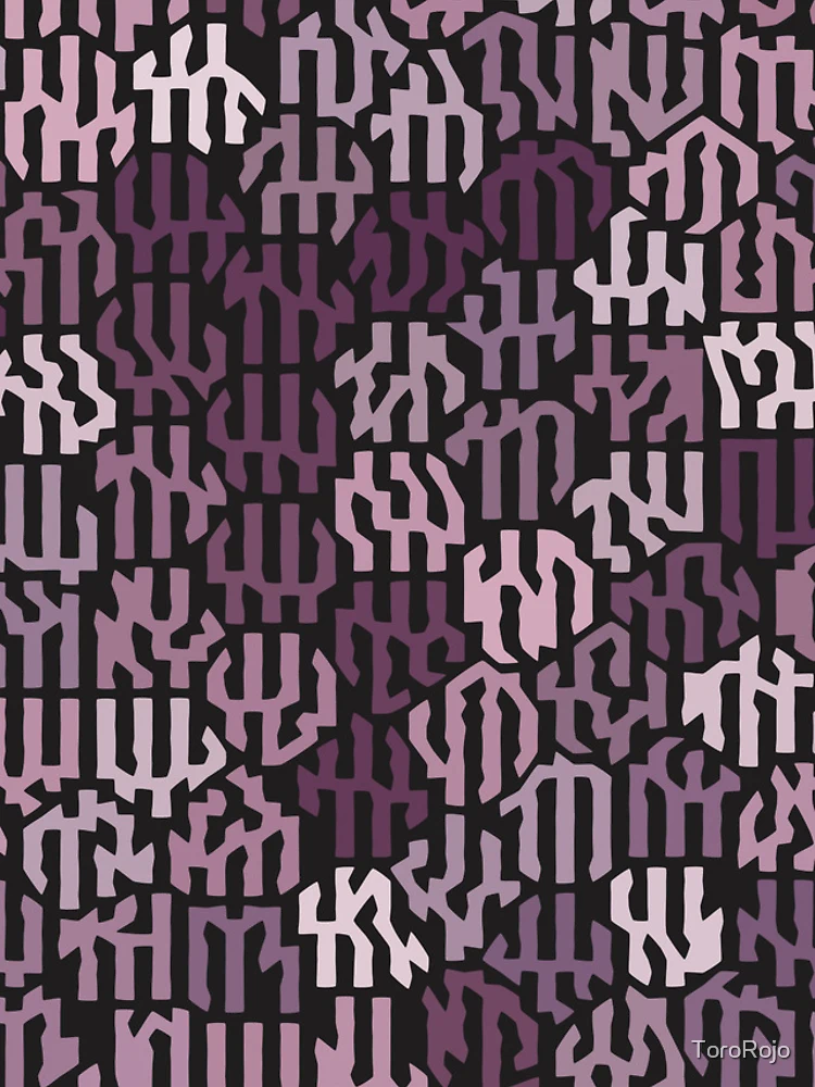 Thumbnail 4 of 4, Samsung Galaxy Phone Case, Script Pattern designed and sold by ToroRojo.