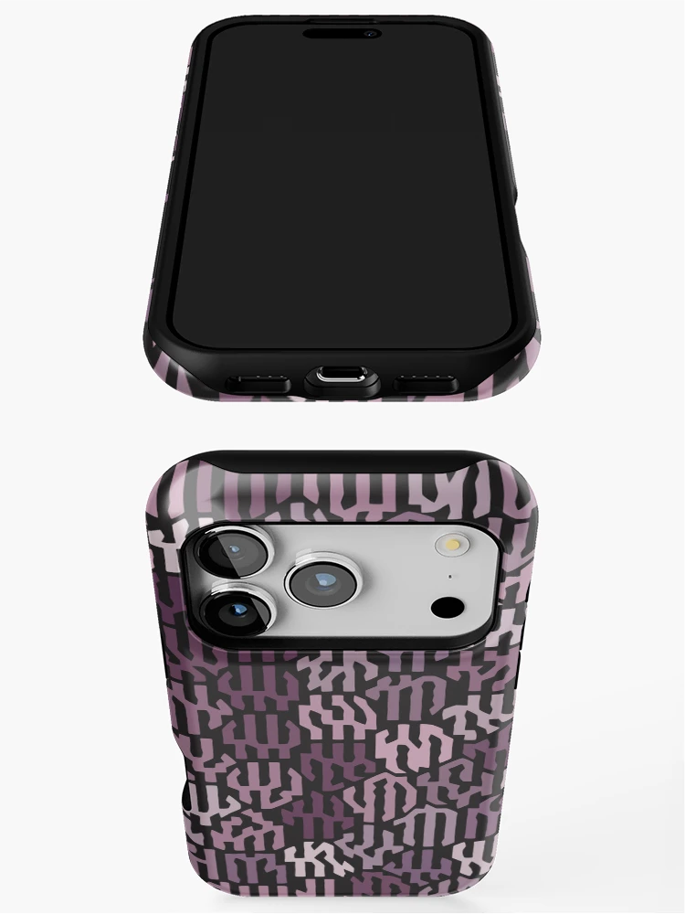 Thumbnail 3 of 4, iPhone Case, Script Pattern designed and sold by ToroRojo.