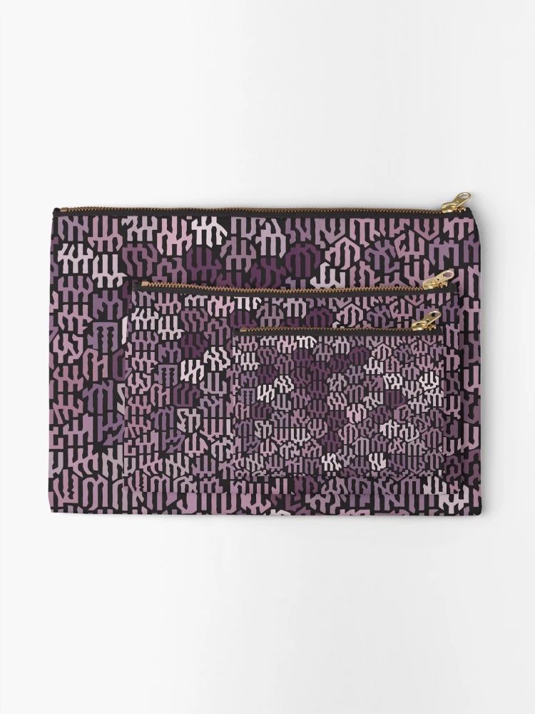 Thumbnail 2 of 4, Zipper Pouch, Script Pattern designed and sold by ToroRojo.
