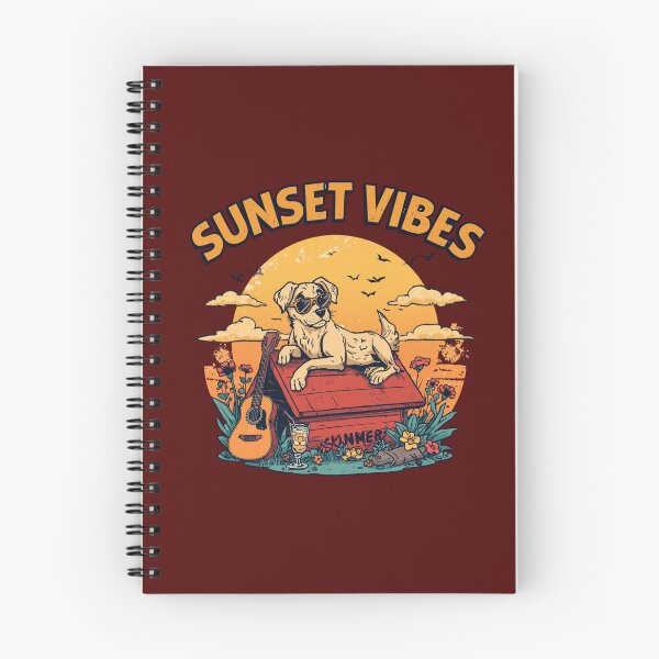 Item preview, sunset vibes dog designed and sold by aminomen.