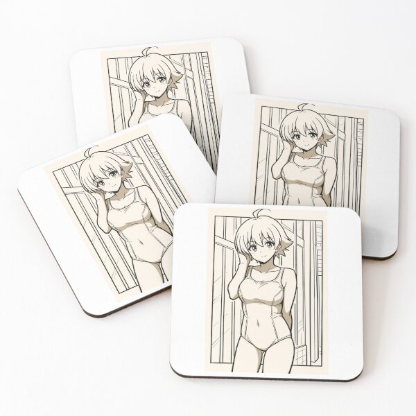 Item preview, Portrait - Anime girl elegant swimsuit designed and sold by AnimeShin.