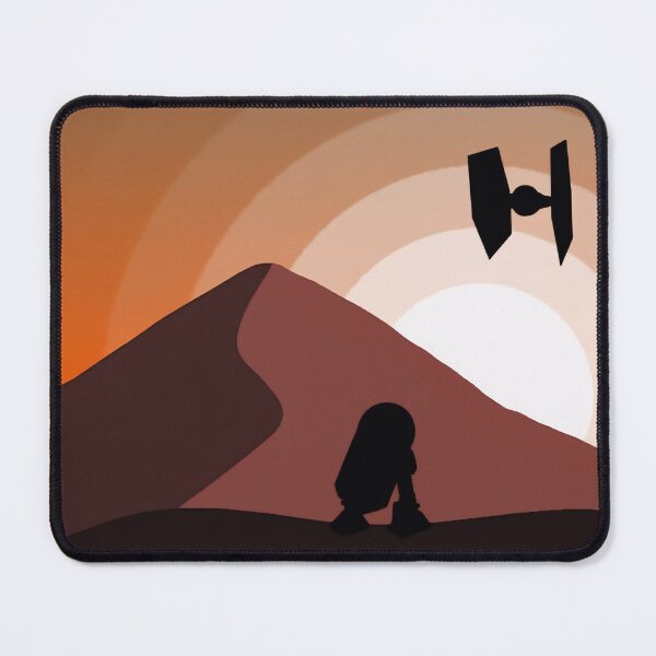 Item preview, Silent Desert Patrol – Retro Space Landscape designed and sold by PosterFuel.