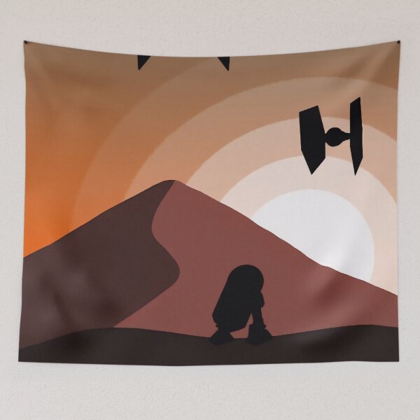 Item preview, Silent Desert Patrol – Retro Space Landscape designed and sold by PosterFuel.