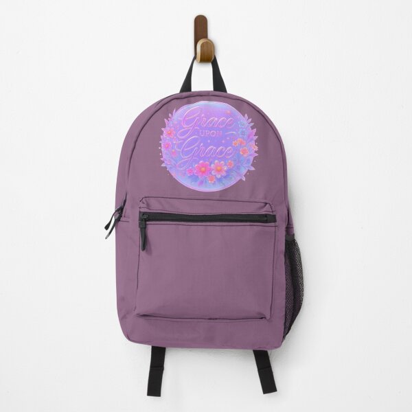 Item preview, Grace Upon Grace – Iridescent Floral Badge (Christian Faith & Inspirational Design) designed and sold by TheDailyCross1.