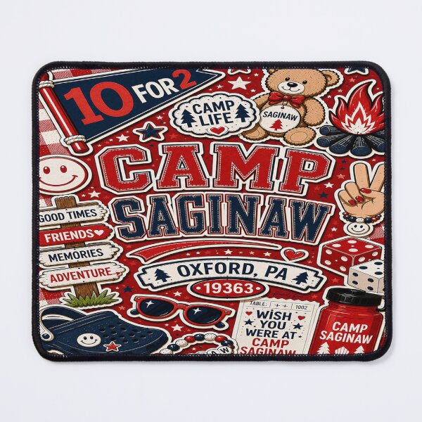 Item preview, Camp Saginaw Collage designed and sold by Rachel's Room.