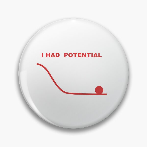 Item preview,  I Had Potential – Funny Sarcastic Typography Design designed and sold by StudioAyinla.