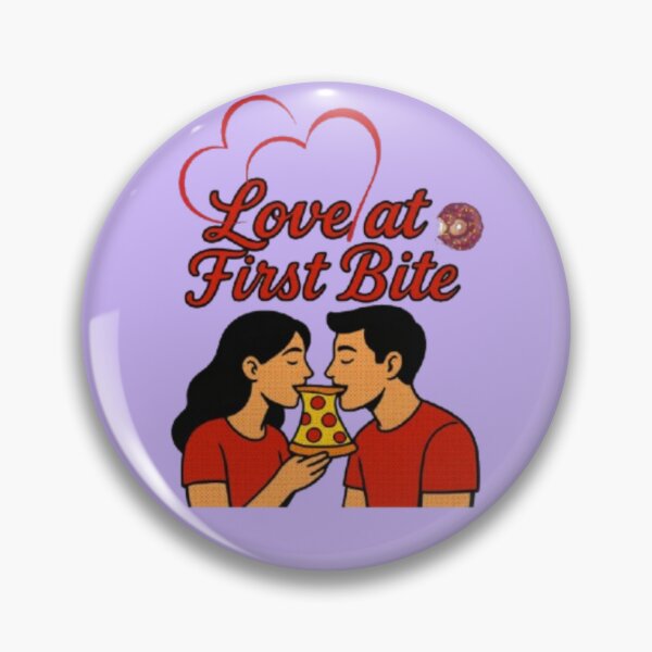 Item preview, Cute Love at First Bite Comic Book Style Foodie Poster designed and sold by Miheerala.