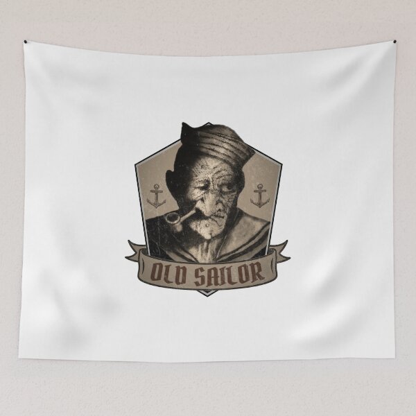 Item preview, Old Sailor Emblem – Vintage Nautical Badge designed and sold by RonnyMilleo.