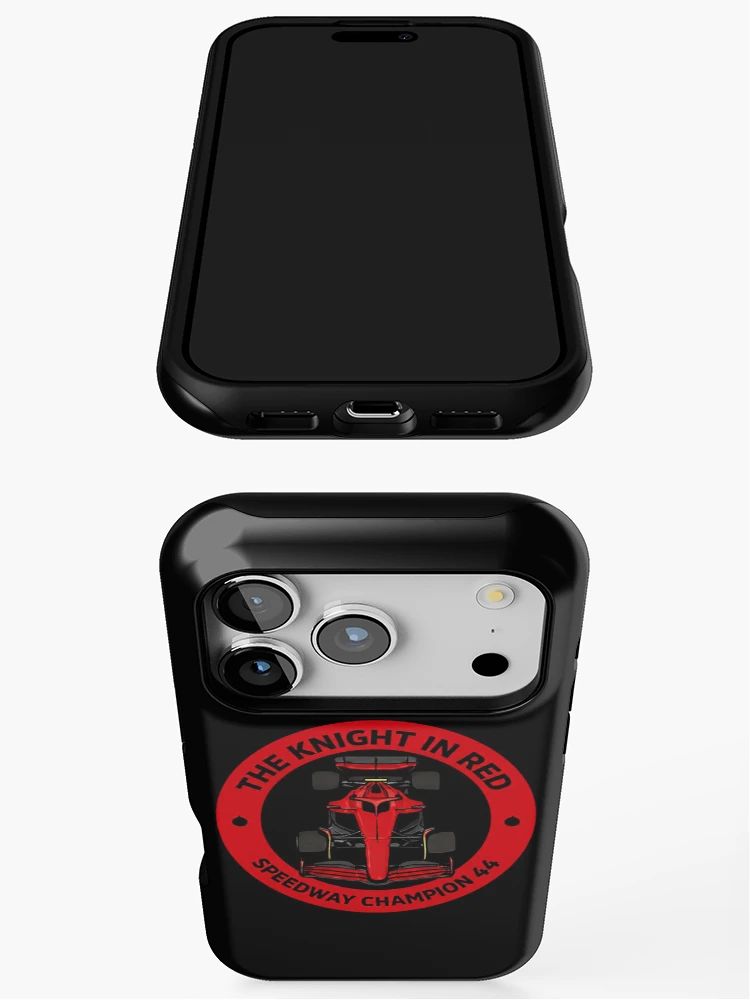Thumbnail 3 of 4, iPhone Case, Knight In Red Racing Circle designed and sold by Redfield Universe.