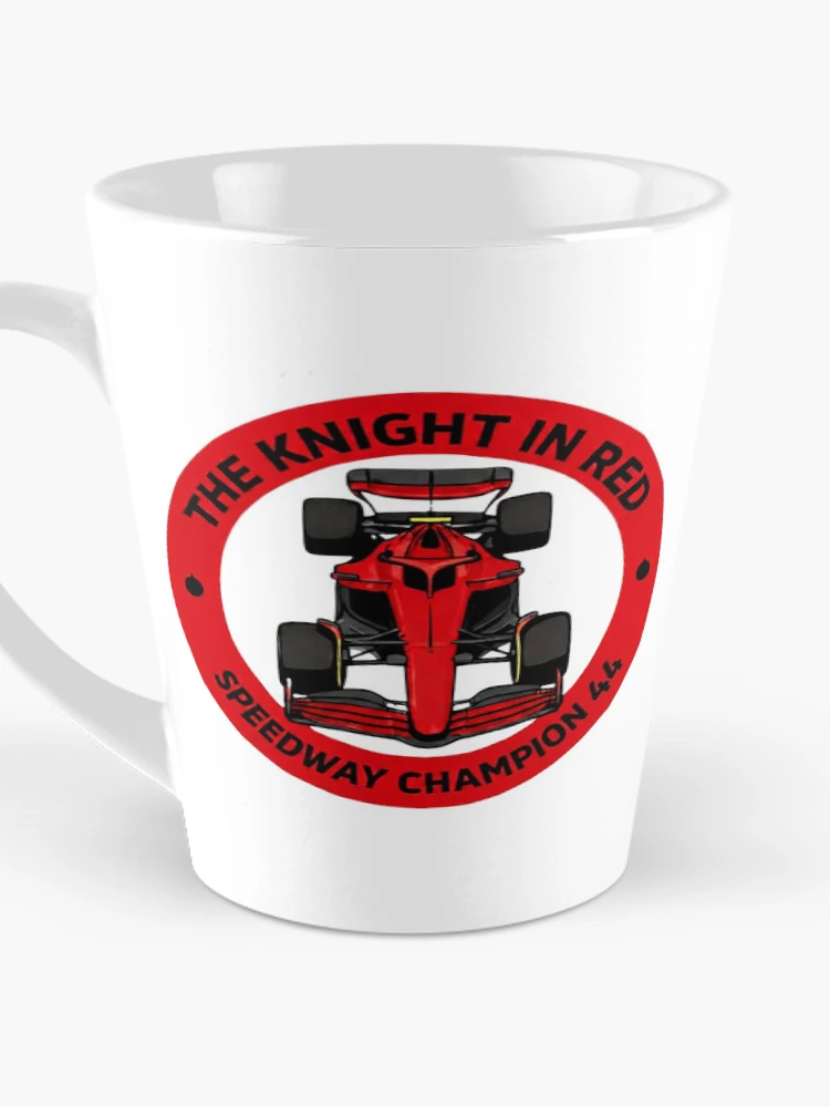 Thumbnail 3 of 4, Coffee Mug, Knight In Red Racing Circle designed and sold by Redfield Universe.