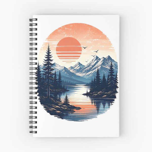 Item preview, Mountain Landscape Sunset Wilderness Art designed and sold by Amr Siam.