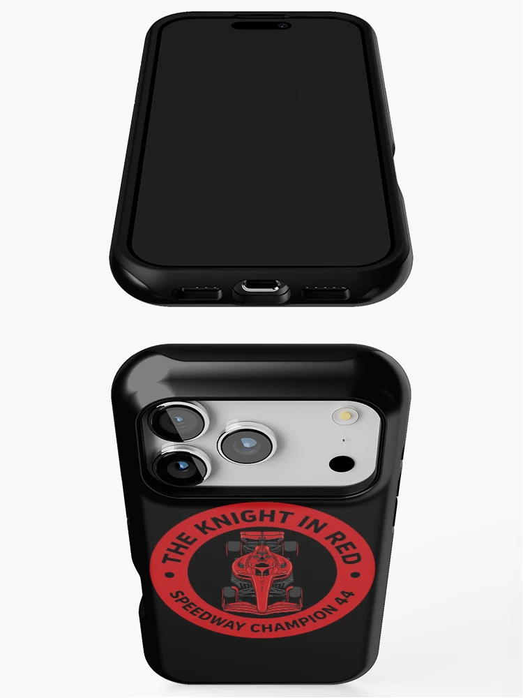 Thumbnail 3 of 4, iPhone Case, Knight In Red Racing Badge designed and sold by Redfield Universe.