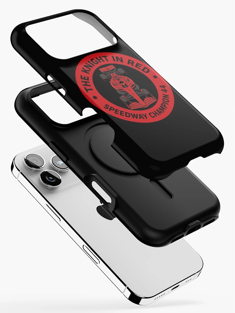 Thumbnail 2 of 4, iPhone Case, Knight In Red Racing Badge designed and sold by Redfield Universe.