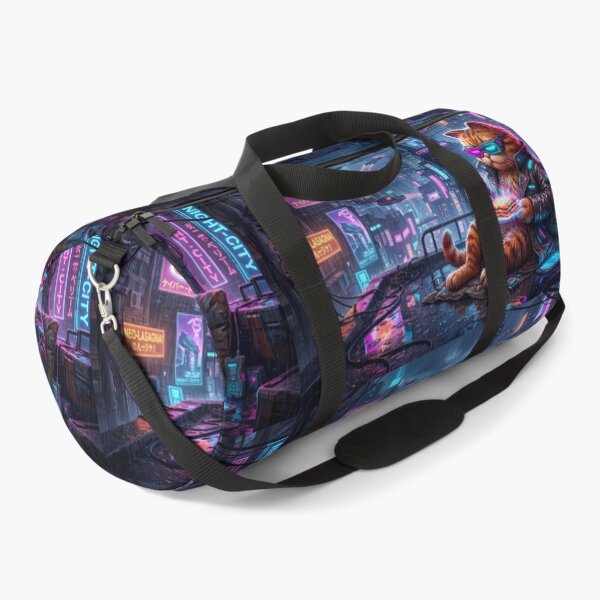 Item preview, Planet Retro Neon Cyberpunk Cosmic Cat Lasagna Designs designed and sold by ART ATTACK ZONE.