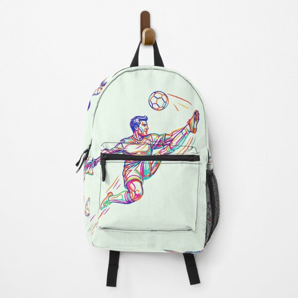 Item preview, Play With Passion – Colorful Soccer Player Line Art designed and sold by pixelated_echoes.
