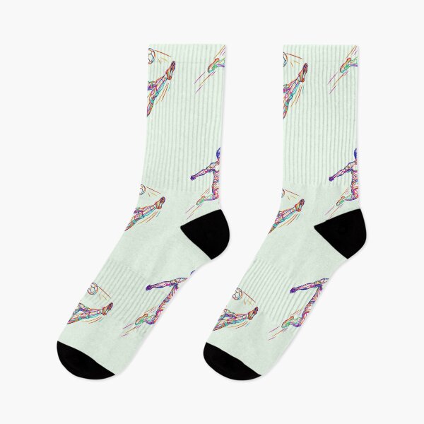 Item preview, Play With Passion – Colorful Soccer Player Line Art designed and sold by pixelated_echoes.
