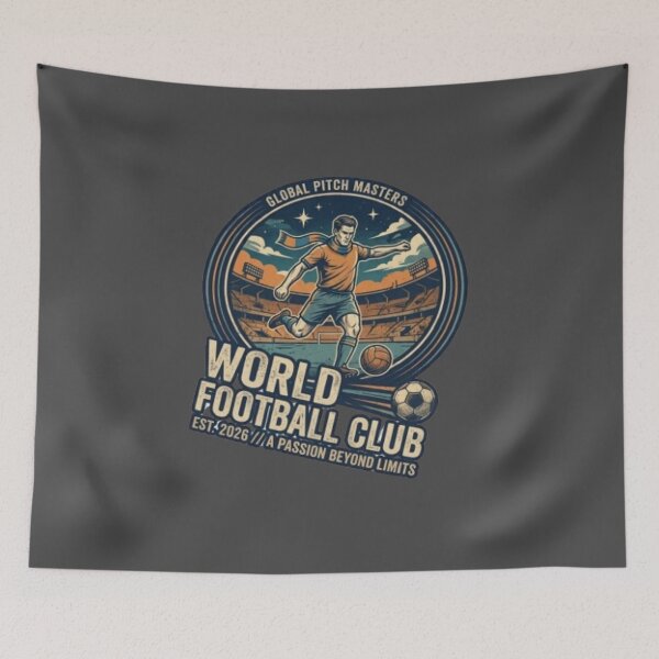 Item preview, World Football Club Vintage Retro Soccer Player 2026 designed and sold by Dream Weave Studio.