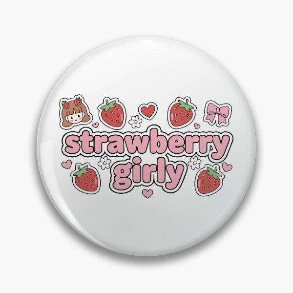 Item preview, Strawberry Girly PNG, Coquette Strawberry Clipart, Kawaii Pink Bows, Cute Fruit Aesthetic, Junk Journal, Sticker Design designed and sold by jenelectra.