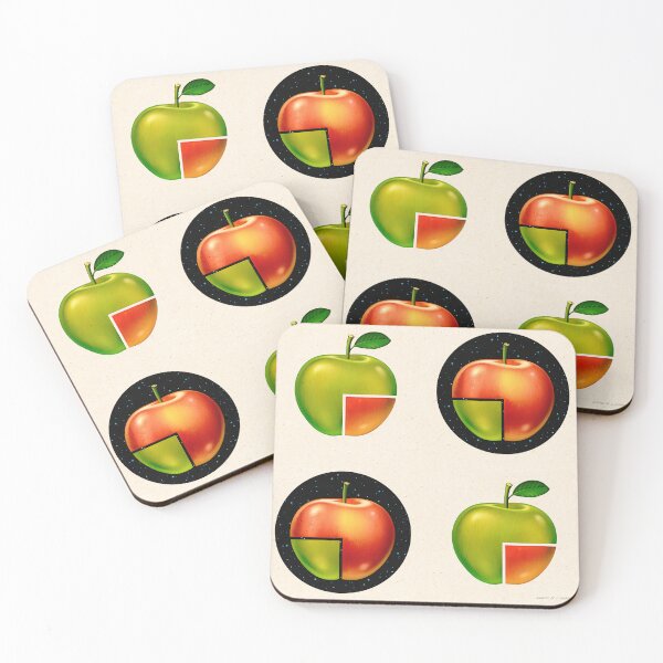 Item preview, DIVIDED APPLE PATTERN designed and sold by Retro Pop Art - Udo P. Linke.