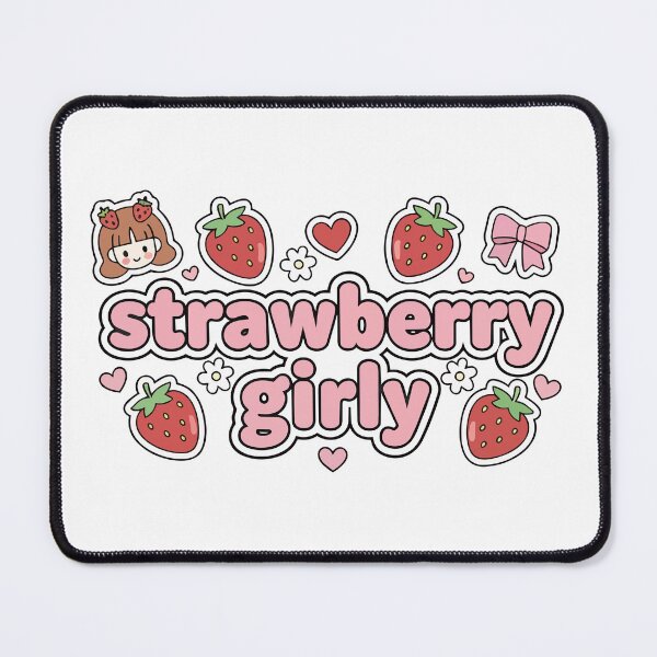 Item preview, Strawberry Girly PNG, Coquette Strawberry Clipart, Kawaii Pink Bows, Cute Fruit Aesthetic, Junk Journal, Sticker Design designed and sold by jenelectra.