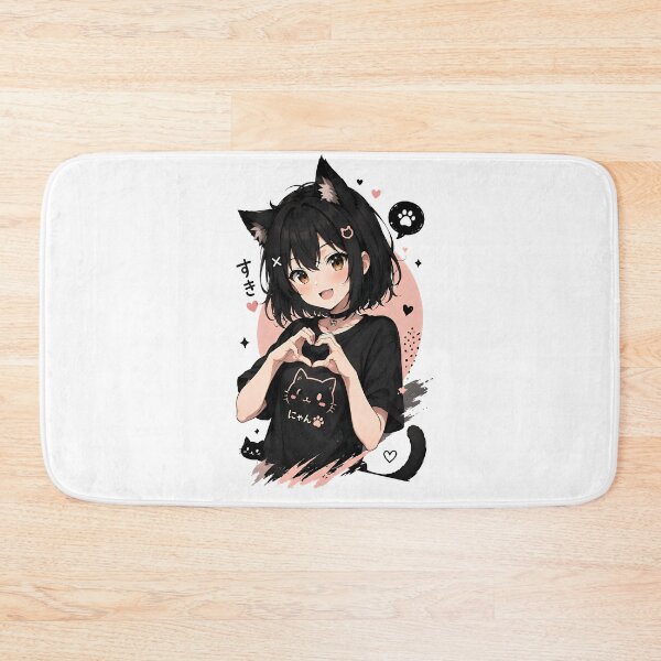 Item preview, Cat Girl Anime Kawaii Aesthetic designed and sold by Amr Siam.